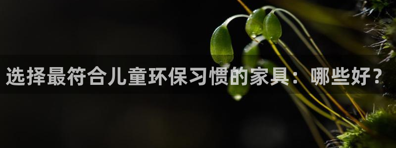 杏耀平台客服：选择最符合儿童环保习惯的家具：哪些好？