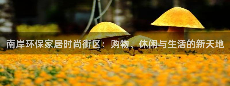 杏耀平台在线注册：南岸环保家居时尚街区：购物、休闲与生活的新