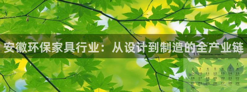 杏耀官方：安徽环保家具行业：从设计到制造的全产业链