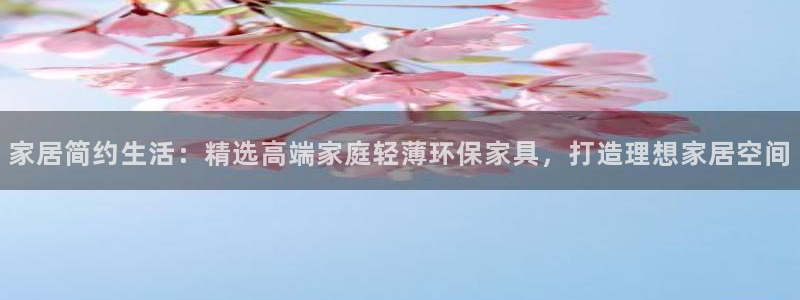 杏耀注册登录测速：家居简约生活：精选高端家庭轻薄环保家具，打
