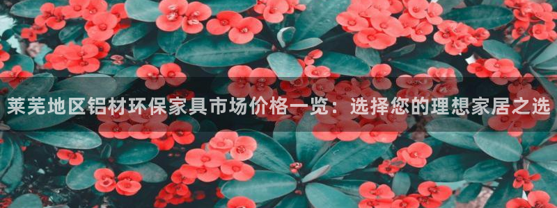 杏耀如何注册：莱芜地区铝材环保家具市场价格一览：选择您的理想