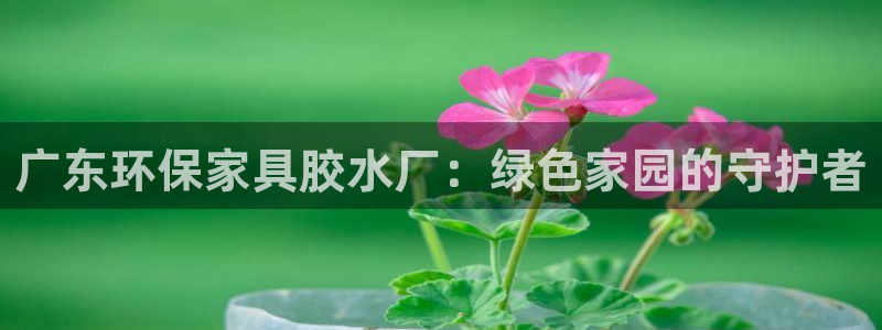 杏耀平台注册会员：广东环保家具胶水厂：绿色家园的守护者